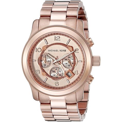 Michael Kors Runway MK8096 Men Rose Gold Stainless Steel